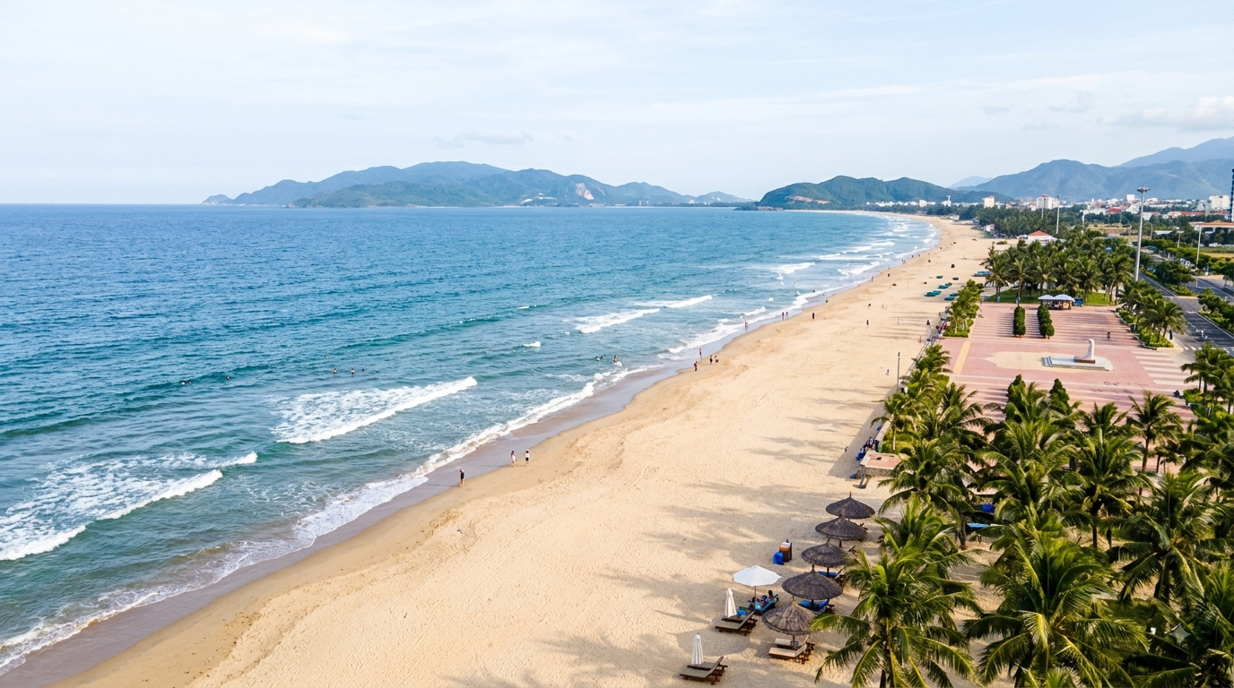 Pham Van Dong Beach in Da Nang